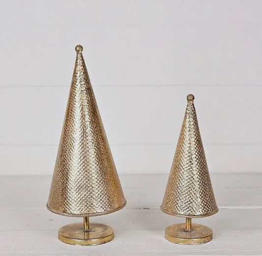 HOLIDAY METAL CONE TREE (10 inch)