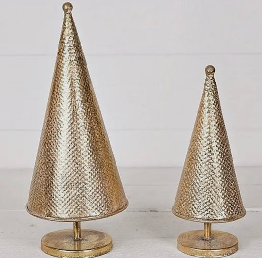 HOLIDAY METAL CONE TREE (12 inch)