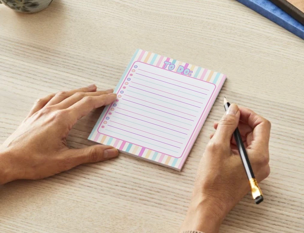 Colorful To Do Notepad Medium