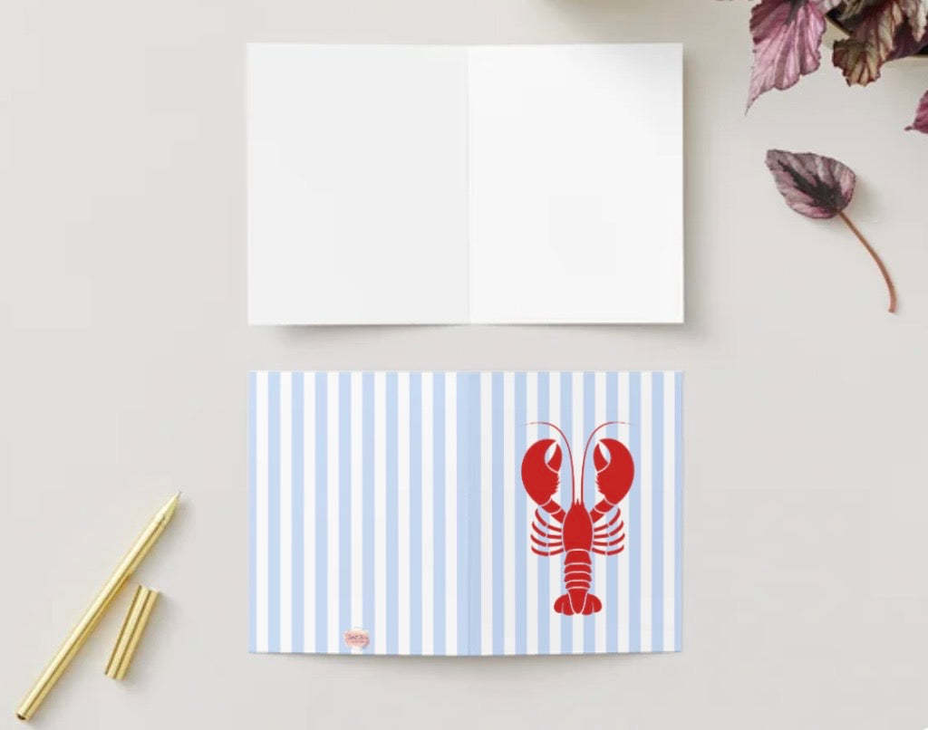 Lobster Greeting Card Set of 10