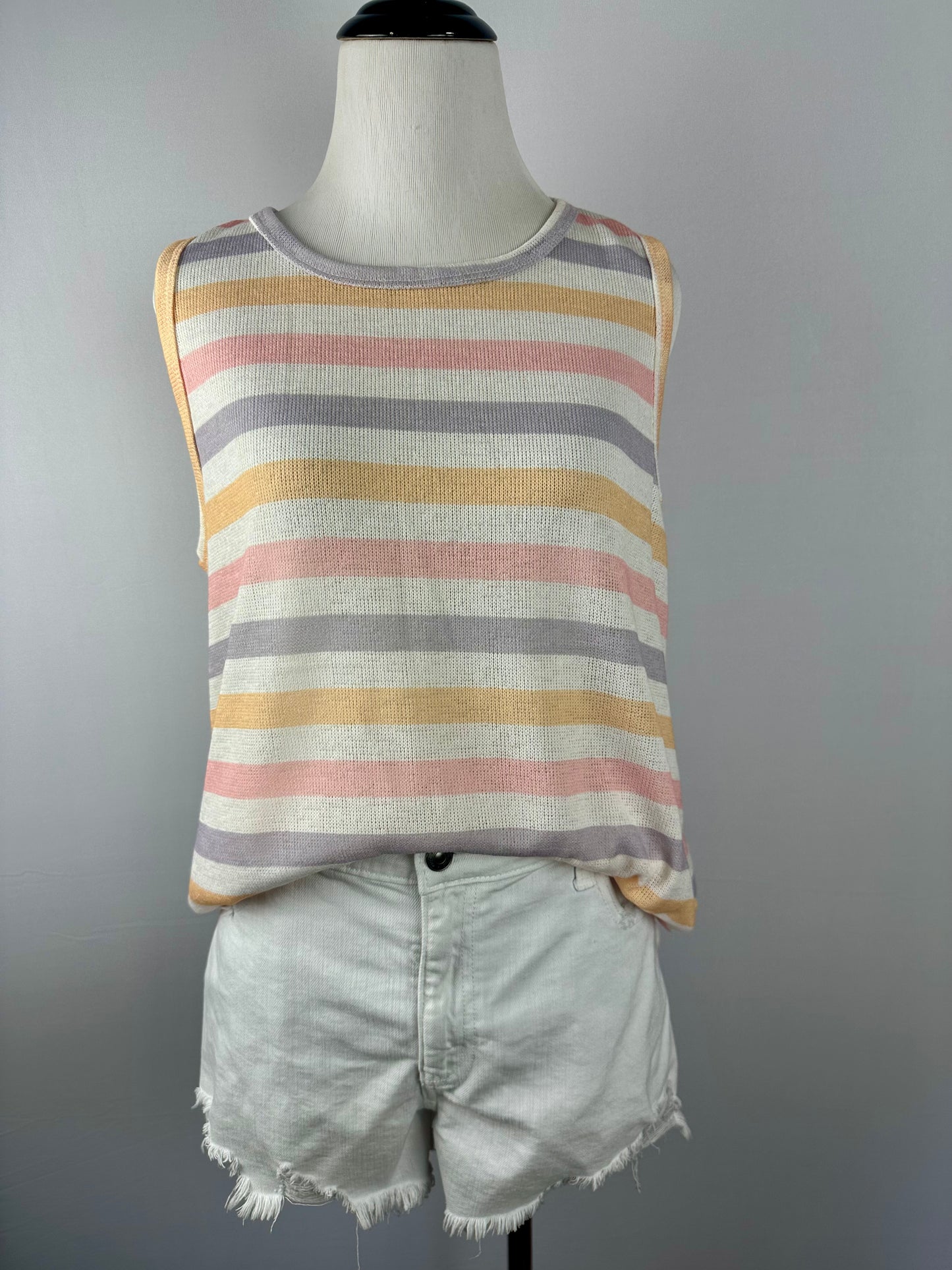 STRIPED RIB TANK